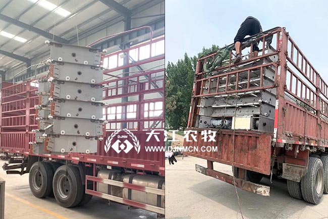清理豬圈豬糞的機器-豬圈自動清糞機，在廠家裝車發(fā)貨